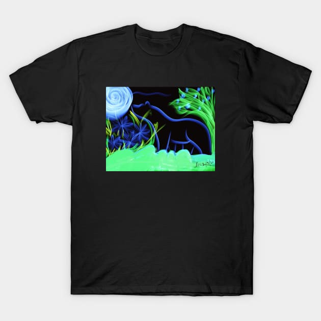 Blue Spirit Bear T-Shirt by WhiteBearStanding